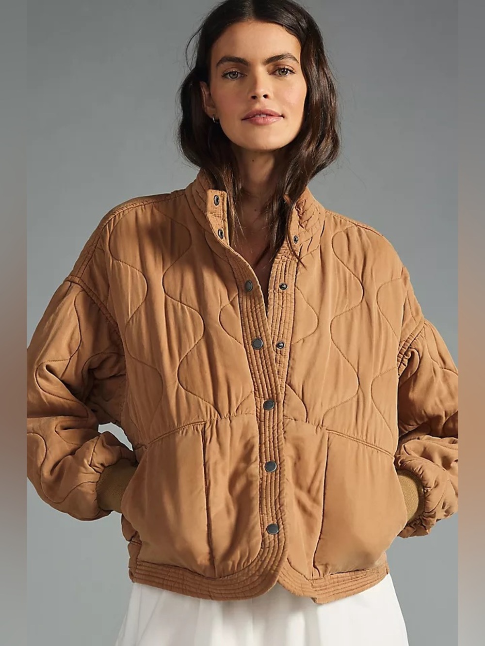 BlankNYC Chai Tea Quilted Jacket